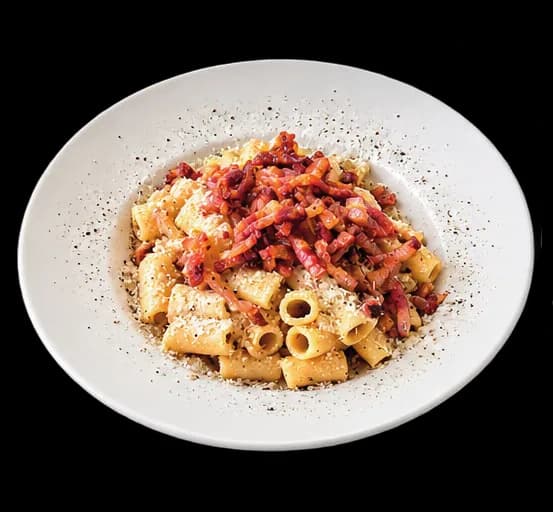 Mezzi Rigatoni alla Gricia